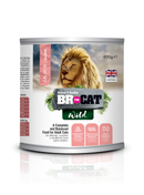 Comida Húmeda Para Gato Lata Br For Cat Wild Salmon 400 Gr