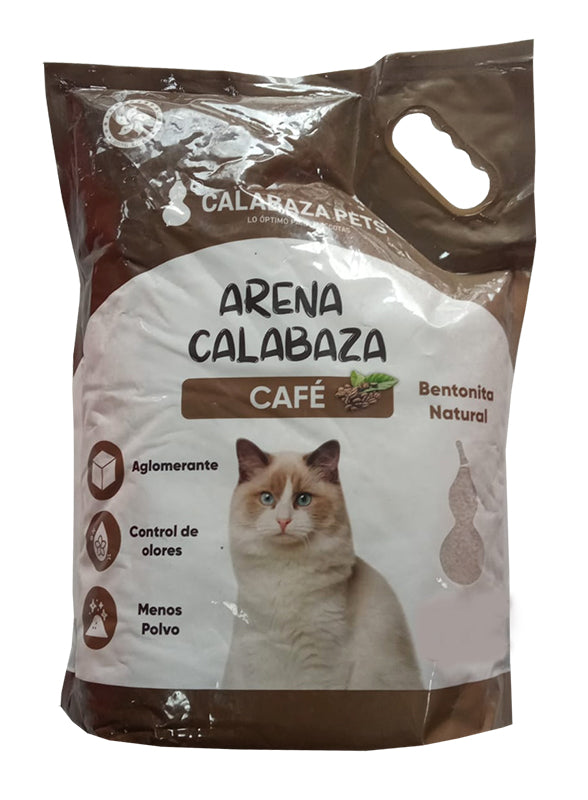 ARENA CALABAZA PETS AROMA A CAFE
