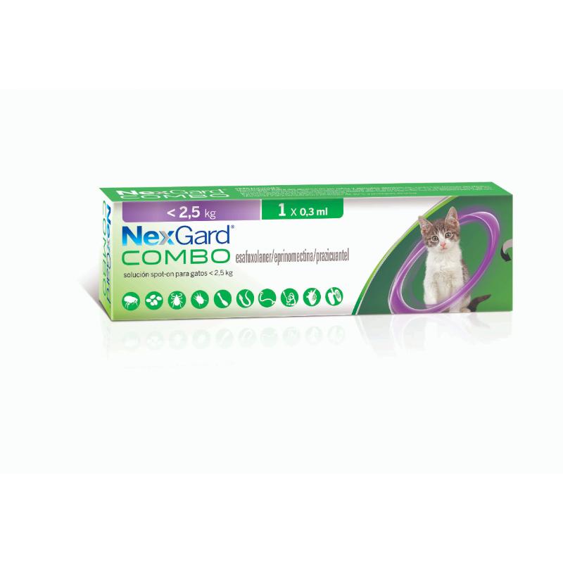 NEXGARD COMBO GATO CACHORRO  S 1 x 0.3 ml  ( 800g - 2,5Kg)