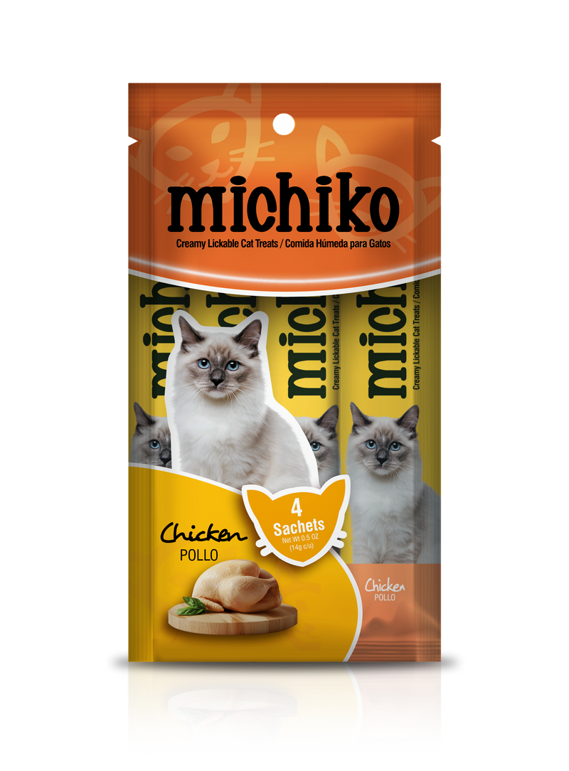 Snack Para Gato Michiko Sobre Pollo x 4 Und