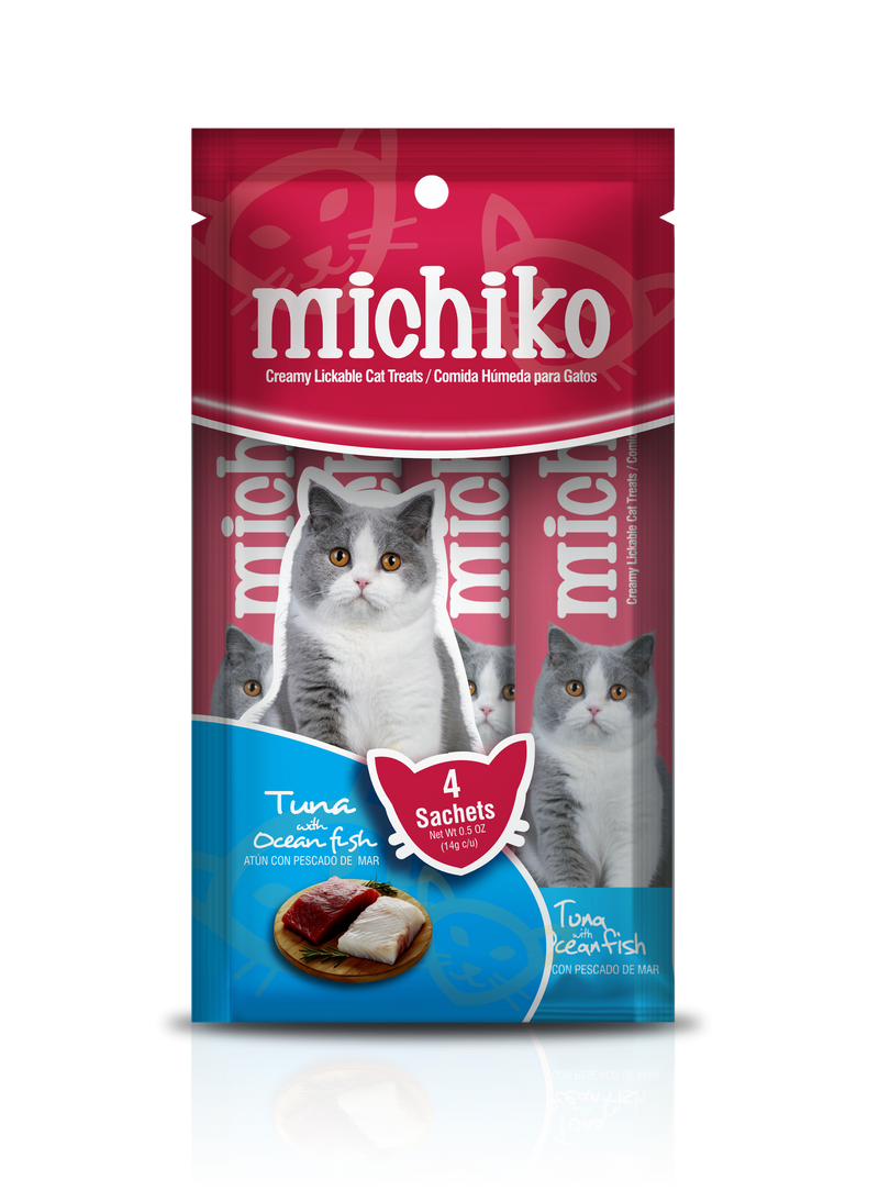 Snack Para Gato Michiko Sobre Atún/Pescado x 4 Und