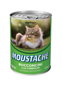Comida Húmeda Para Gato Lata Moustache Conejo 415 Gr