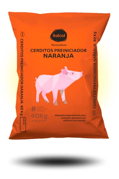 Cerditos Preniciador Naranja x 40 kg