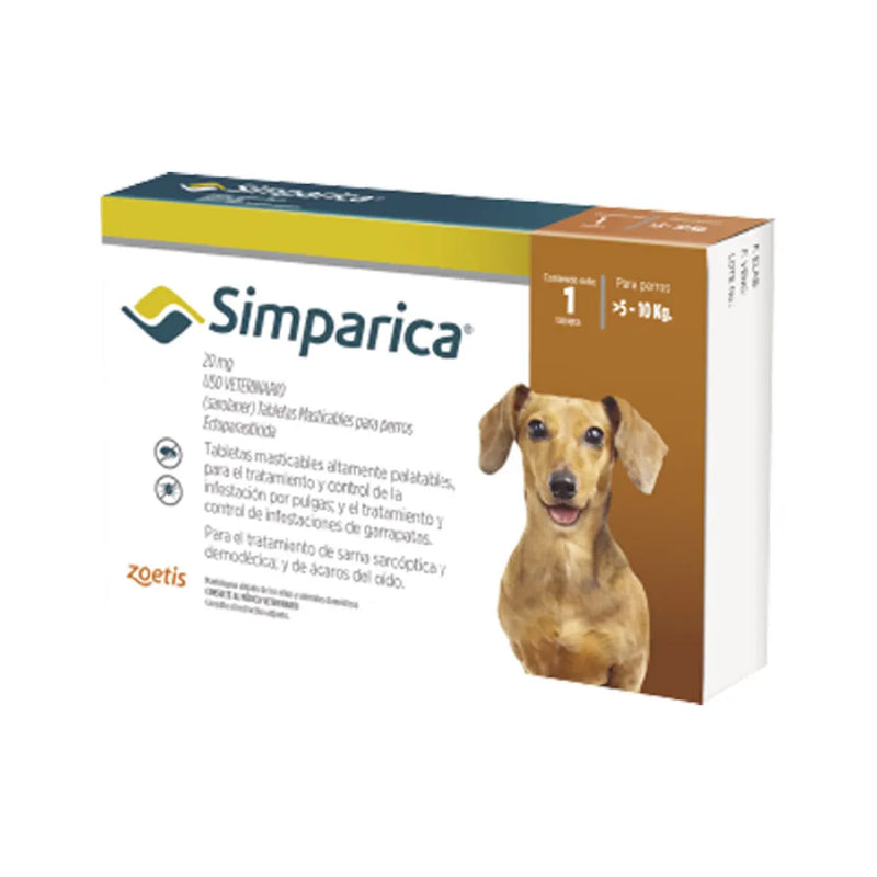 Antipulgas Para Perro Simparica Caja x1 Tableta