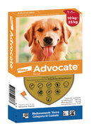 Antipulgas y Garrapatas Para Perro Advocate 2.5 ML De 10 - 25 KL