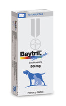 Medicamento Para Perro y Gato Baytril 10 Tabletas De 50 Mg