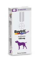 Medicamento Para Perro Baytril 150 Mg X (10 Tabletas)