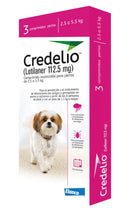 Antipulgas y Garrapatas Para Perro Credelio 112 Mg (2.5 - 5.5 Kg) Caja X 3 Tabletas