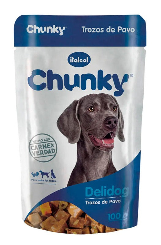 CHUNKY POUCH DELIDOG PAVO X 100 GR