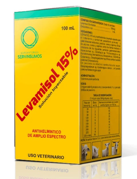 LEVAMISOL 15% INY X 100 ML