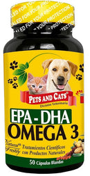 Medicamentos Para Gato y Perro Omega 3 Pets (50 Tabletas)