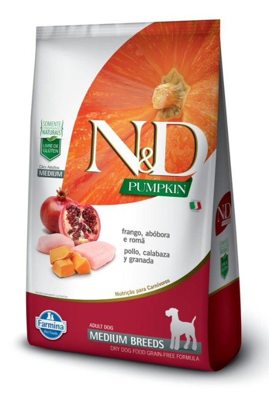 N&D PUMPKIN CANINE ADULT FRANGO MEDIUM