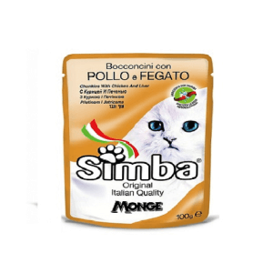 SIMBA POUCH CAT POLLO FEGATO X 100 GR
