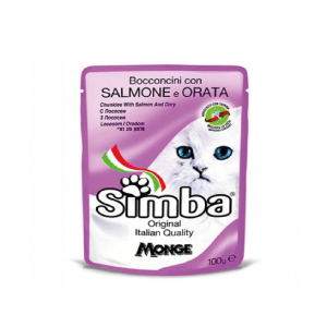 SIMBA POUCH CAT SALMONE ORATA X 100 GR