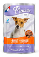 Comida Húmeda Para Perro Adulto Pouch Plaisir Dog Trozos Pollo X 100 Gr