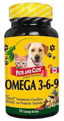 Medicamentos Para Gato y Perro Omega Pets 3 - 6 y 9 (50 Tabletas)