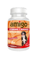 Medicamento Para Perro Amigo Vitaminas y Minerales Frasco X 60 Tabletas