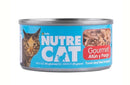 Comida Húmeda Para Gato Nutrecat Gourmet Atún y Pargo Lata X 85 Gr